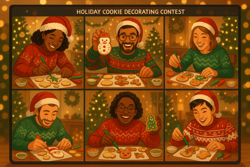 holiday cookie decorating contest teambuilding activity